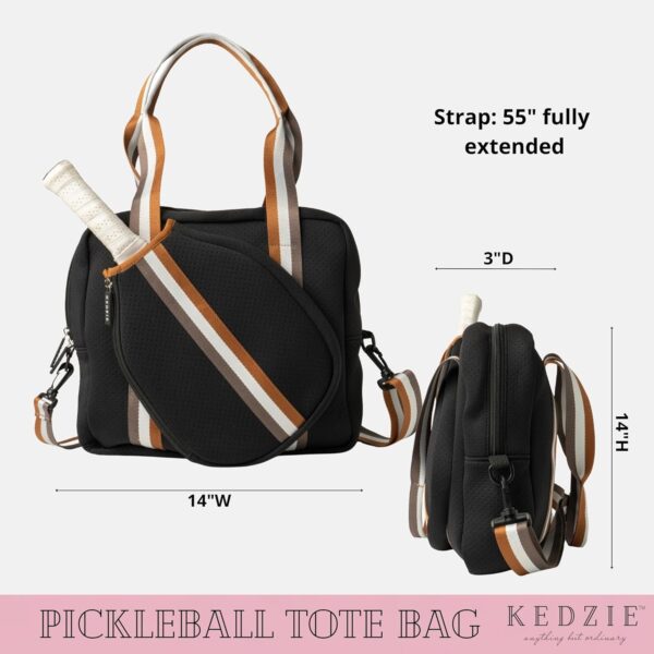 KEDZIE Pickleball Tote Bags Pickleball Crossbody Bag Portable Pickle Ball Bag For Women and Men