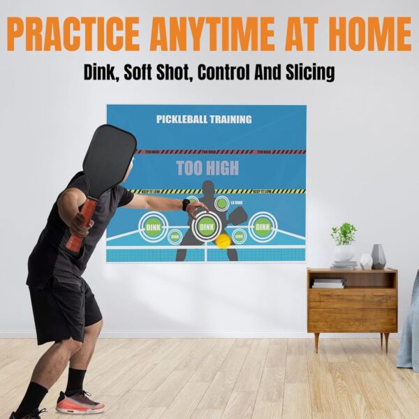 Pickleball Training Paddle, 7.6-8.2oz Pickleball Trainer 14/16/19mm, Raw Carbon Fiber Sweet Spot Pickle Ball Paddle with Paddle Cover, Extra Long Handle for Men Women, Shot and Spin Frosted Surface