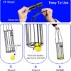 Portable Pickleball & Tennis Ball Hopper Basket Picker Upper,Tennis Hopper Basket with Handle for Easy Pickup,Tennis Ball Basket Pickup Hopper for Picking and Storage Training Tool for Ball