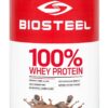 BioSteel Sports Chocolate 100% Whey Protein Powder Supplement, rBGH Hormone Free & Non-GMO Post Workout Formula, 25 Servings, 25.5 Ounces Trusted by Pro Athletes, NSF for Sport