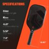 Carbon Fiber Pickleball Paddles Set of 2, USAPA Approved for Power & Control, Pickleball Gifts for Men&Women