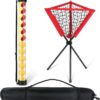 X-ACE Ball Picker and Hopper for Pickleball or Tennis | 15-Ball Tube & 80-Ball Basket | Training Use No Bending | with Shoulder Strap Bag