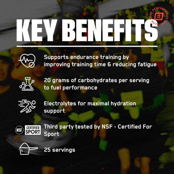 BARE PERFORMANCE NUTRITION, BPN G.1.M Go One More Sport, Endurance Training Fuel, Superior Carbohydrate & Electrolytes Powder Formula, Reduce Fatigue, Fruit Punch, 25 Servings