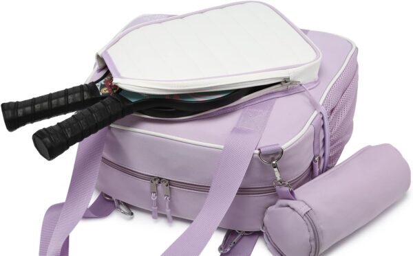 RAINBOW SMILE Crossbody Pickleball Bag with Ice Bag & Ball Bag 3-Piece Sets, Waterproof Pickle Ball Bag Tote Shoulder Bag