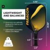 Helium Pickleball Paddle Set of 2 - USAPA Certified - Graphite Fiberglass Surface, Lightweight Honeycomb Core