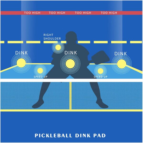 Pickleball Dink Pad Pickleball Training Pad Wall Practice Rebounder Aid Pickleball Practice Rebounder for Gym Wall Beginners