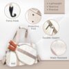 Pickleball bag tote, Pickleball bags for women, Pickle ball bag w/ Adjustable Shoulder Strap & fence hook, Large capacity, pockets & compartments, Pickleball paddle cover, Pickleball accessories women