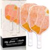 Amazin' Aces Graphite Pickleball Paddles Set - Single, 2 or 4 Paddles, Honeycomb Polymer Core with Comfy Cushion Grip - Varying Accessories Including Pickleballs, Pickleball Bag & Paddle Cover