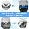 Pickleball Bag for Men and Women, Pickleball Backpack Fits 4 Paddles, Pickleball Equipment Bag with Shoe Compartment