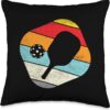 Pickleball Retro Pickle Ball Paddleball Sport Men Women Gift Throw Pillow