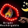 LED Rechargeable Light up Pickleball Paddle Set by FireBomb™