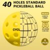 6-Pack Premium Pickleball Balls - USAP Approved, 40 Holes Outdoor/Indoor Pickle Balls with Bag, Perfectly Balanced, High Bounce True Flight, Pickle Ball for Tournament Play