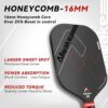 Pickleball Paddles, 3K Raw Carbon Fiber Pickleball Paddle, USAPA Approved, Thermoformed Pickle Ball Rackets for Power & Spin, 16mm Polypropylene Honeycomb Core, Textured Carbon Grit Surface