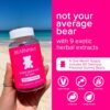 BEARVANA Top Support Gummies for Women | Support Natural Balance and Confidence | Fitness Supplement | Essential Vitamins | 9 Herbs Including Fenugreek, Flaxseed, Dong Quai| Berry Flavor | 60 Gummies