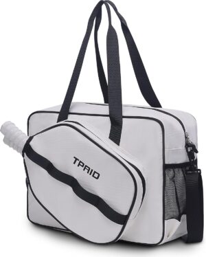 Lovvento Pickleball Bag Sling Tote Hanbag: Pickleball Crossbody Bags Fits 2 Paddles with Shoe Compartment and Adjustable Shoulder Strap