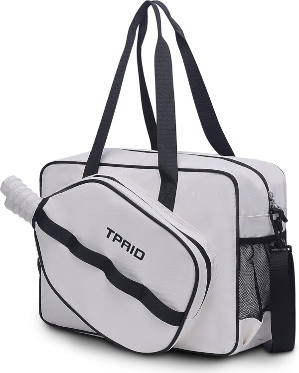 Lovvento Pickleball Bag Sling Tote Hanbag: Pickleball Crossbody Bags Fits 2 Paddles with Shoe Compartment and Adjustable Shoulder Strap