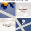 Pickleball Court Tape 230ft - Heavy Duty White Cloth Tape for Temporary Court Lines | Indoor/Outdoor Sports Line Marking with Strong Adhesion