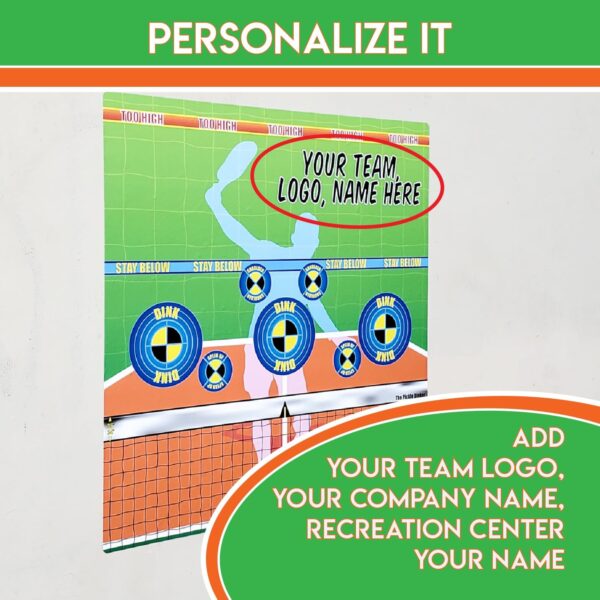 IT'S A SKIN Dink Train Pad for Pickleball Practice - Wall Rebounder Training Aid - Volley Pad for Pickle Ball - Forehands, Backhands, Dinks, Volleys - Transform Wall into Pickleball Training Court