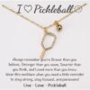 MIXJOY Pickleball Gifts for Girls, Pickleball Teams Gifts, Pickleball Sport Lovers Gift, PB Necklace Valentine's Day Bday for Women