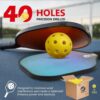 Outdoor Pickleball Balls, 2025 USAPA Approved Tournament and Competition Ball, 40 Hole Pickleball, 100 Pack High Elasticity & Durable Yellow Pickle Balls, Ideal for All Skill Levels