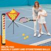 X-ACE Ball Picker and Hopper for Pickleball or Tennis | 15-Ball Tube & 80-Ball Basket | Training Use No Bending | with Shoulder Strap Bag