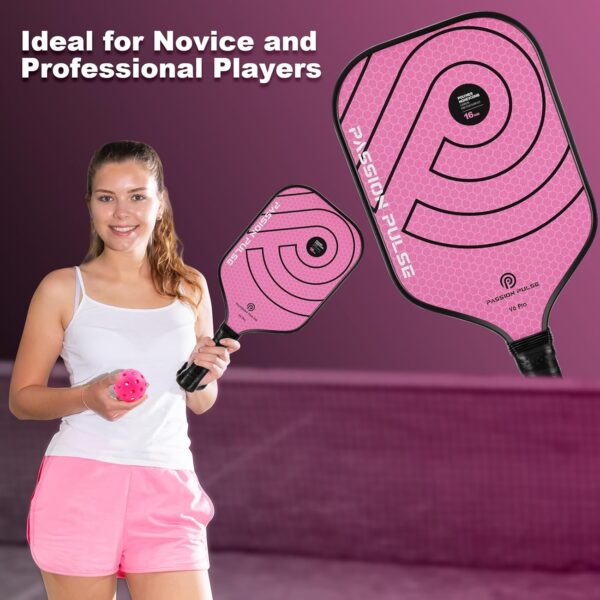 71slvHNzpkL._AC_SL1500_.jpg Pickleball Paddles 2025,Raw Carbon Fiber Surface(CFS) 16mm T700 High Grit & Spin, Pro Pickle Ball Paddles Designed for Ultimate Spin & Consistency