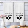 Funny Kitchen Waffle Towel Set for Pickleball Lover - Dink Responsibly - Pickleball Player Puns - Pickleball Gift for Him or Her Birthday Retirement