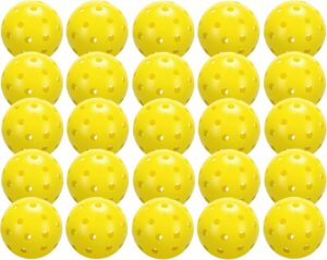 JOOLA Heleus Pickleballs - Competition Outdoor Pickleball Balls - USAPA Approved Balls for Tournaments - Durable Pickleballs for Indoor Play & Outdoor Courts
