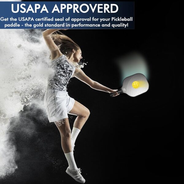 Pickleball Paddles Set of 2 99.9% T300 Carbon Fiber USAPA Approved Pickle Ball Paddle Indoor Outdoor Rackets Pickleballs Racquet Gifts