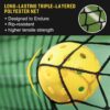 Pickleball Net, 22FT Portable Pickleball Net for Driveway, All-Weather Outdoor/Indoor Tournament-Grade Pickleball Net System with Carry Bag, Ideal for Competitive and Recreational Play