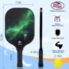 DULCE DOM Pickleball Paddles Set of 2/4 - USAPA Approved, Fiberglass Surface Pickleball Racket with 4 Indoor Outdoor Pickleball Balls and Pickleball Bag, Ideal Training Equipment Gift for Men & Women