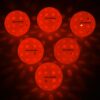 Glow in The Dark Pickleball,6 Pack Outdoor Pickleballs, LED Light Up High Visibility and Long-Lasting for Nighttime Play,Pickleball Gift