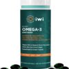 iwi Omega-3 Sport, 60 Softgels (30 Servings), Plant-Based Vegan Algae Omega 3 with DHA, Exercise Recovery Support Dietary Supplement, Krill & Fish Oil Alternative, No Fishy Aftertaste