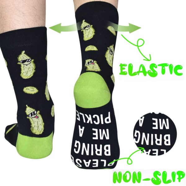GOLIN If You Can Read This Funny Saying Non-Slip Socks, Novelty Gifts for Men Women Teens Food Lover
