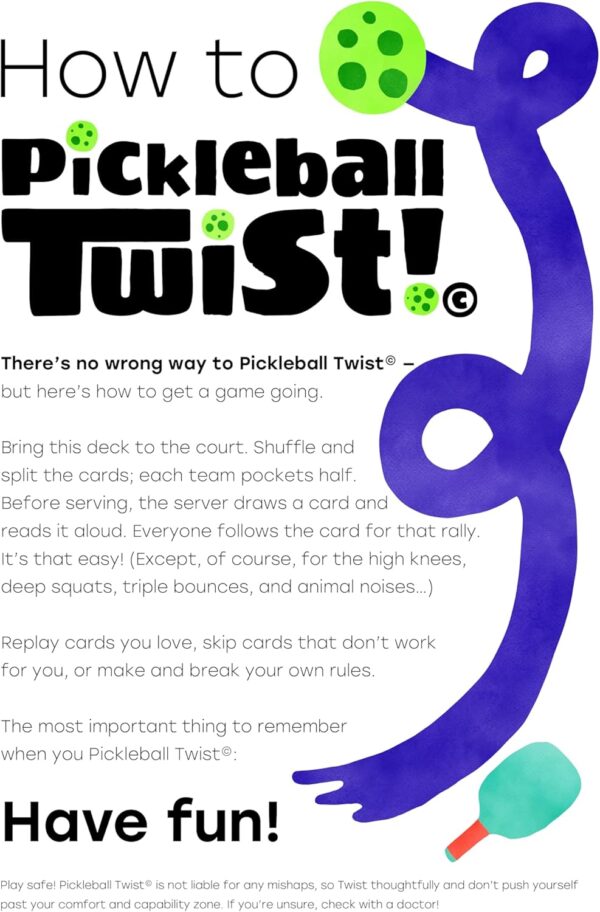 Pickleball Twist! A Hilarious, high-Energy Game of Pickleball You Have to Play to Believe