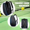 Goloni Pickleball Bag Padel Racket Backpack Large Capacity for Men Women Separate Waterproof Shoes Compartment Pickleball Accessories - Include Fence Hook & Thermal Insulated Pockets