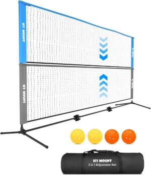 HY Mount Portable Pickleball Net Set Half Court 10 FT