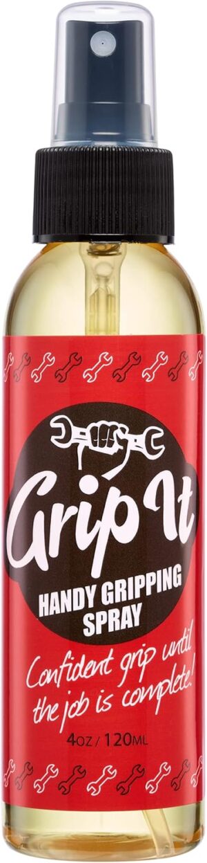 Grip-iT Hand Grip Spray 4 oz - Better Pole Grip for Pole Dancing - Firm Grip for Aerial Silks & Yoga Swing - Supercharge Your Tennis Overgrips - Pickleball Paddles Grip Replacement - Rosin Based
