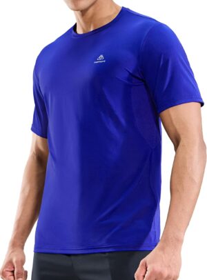 Haimont Men's Running T-Shirt Dry Fit Crewneck Athletic Tee Shirts Moisture Wicking Short Sleeve Stretchy Workout Gym