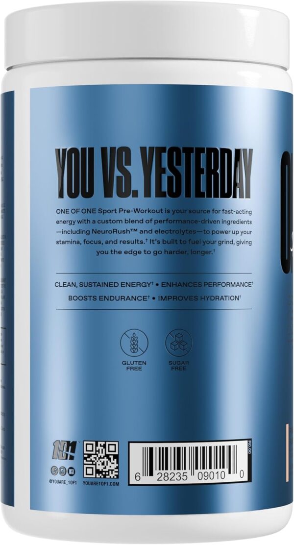 ONE OF ONE Sport Pre-Workout Powder, 30 Servings, Pineapple Punch Flavor, Nutritional Supplement, Exercise & Athletic Performance
