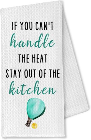 Pickleball Dish Towel，Pickleball Gifts for Women Men Dish Towels Tea Towels,Funny Pickleball Gifts Hand Towels,Gifts for Pickleball Lovers, Pickleball Accessories Gifts,16x24 Inch