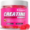 Creatine Monohydrate Gummies 5000mg for Men & Women, Gomitas de Creatina 5g Creatine Monohydrate, 0g Sugar Chewables Creatine Pre-Work Out for Muscle Strength, Vegan,120 Count (120 Count, Strawberry)