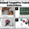 Pickleball Rebounder Training: Adhesive Targets for Pickleball Training-Transform Any Wall Into A Pickleball Court-Improve Your Pickleball Game-Set of 3 Removable Vinyl Targets