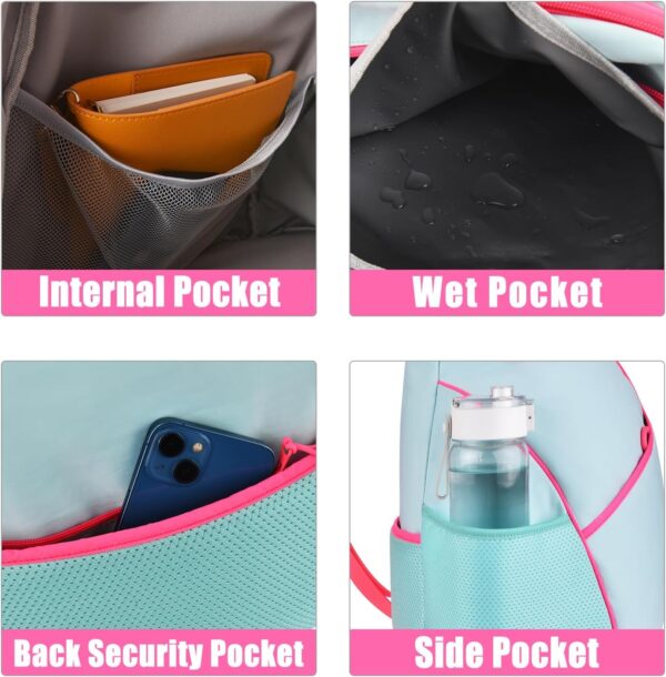Light Weight Crossbody Backpack, Large Capacity Sling Bag for Pickleball, Tennis, Racketball, and Travel for Women