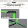 Pro Focus Pickleball Net Set – Includes 4 Player Wooden Pickleball Paddles and 3 Pickleballs; Outdoor and Indoor Fun for Adults and Families, All Skill Levels