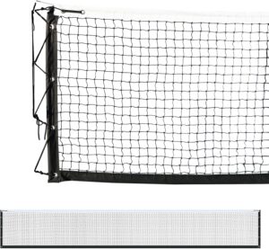 Pickleball Replacement Net 22x3ft, Heavy Duty Indoor/Outdoor, Official Regulation Size, Black & White