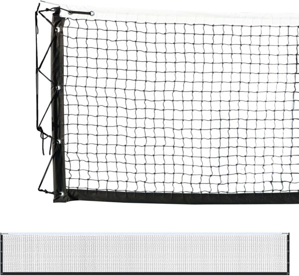 Pickleball Replacement Net 22x3ft, Heavy Duty Indoor/Outdoor, Official Regulation Size, Black & White