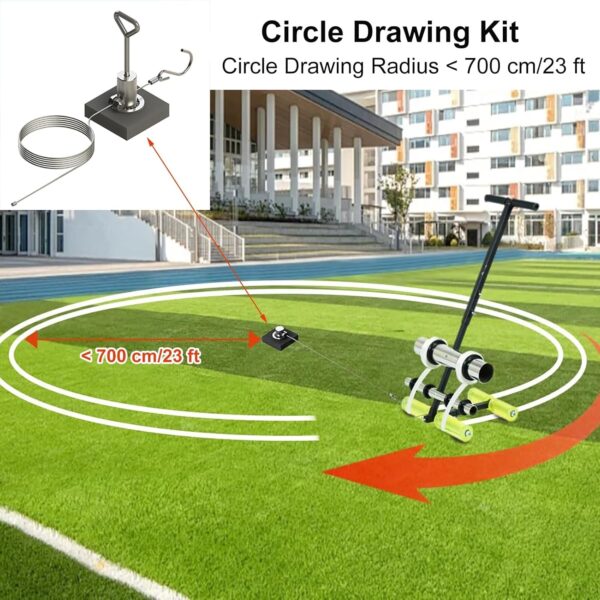 Masking Tape Applicator Floor Tape Applicator Court Line Tape Machine Pickleball Lines for Outdoor Court Parking Lot Striping Machine