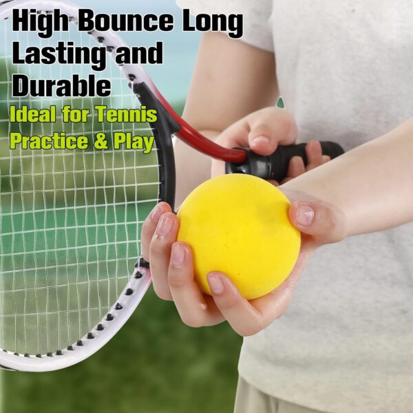 Foam Tennis Balls for Adult Practice Yellow Soft Foam Tennis Balls Bulk for Beginners Man Trainin
