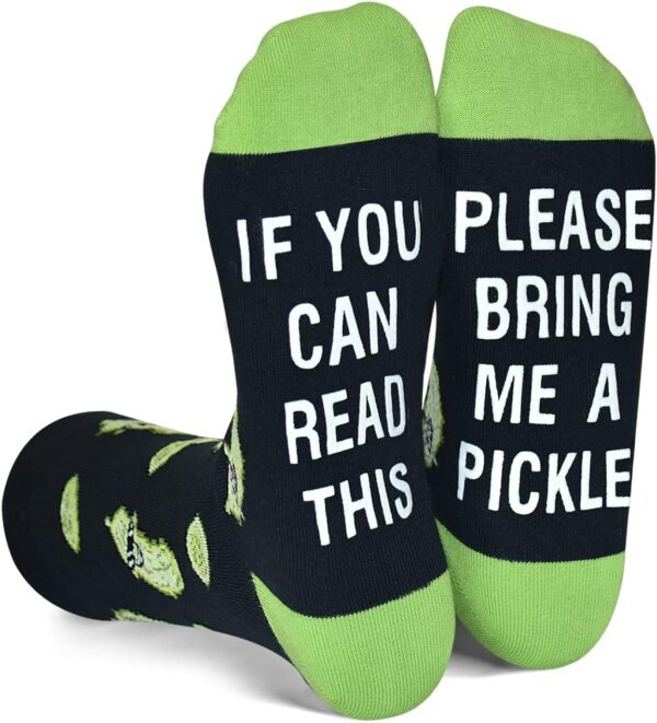 GOLIN If You Can Read This Funny Saying Non-Slip Socks, Novelty Gifts for Men Women Teens Food Lover